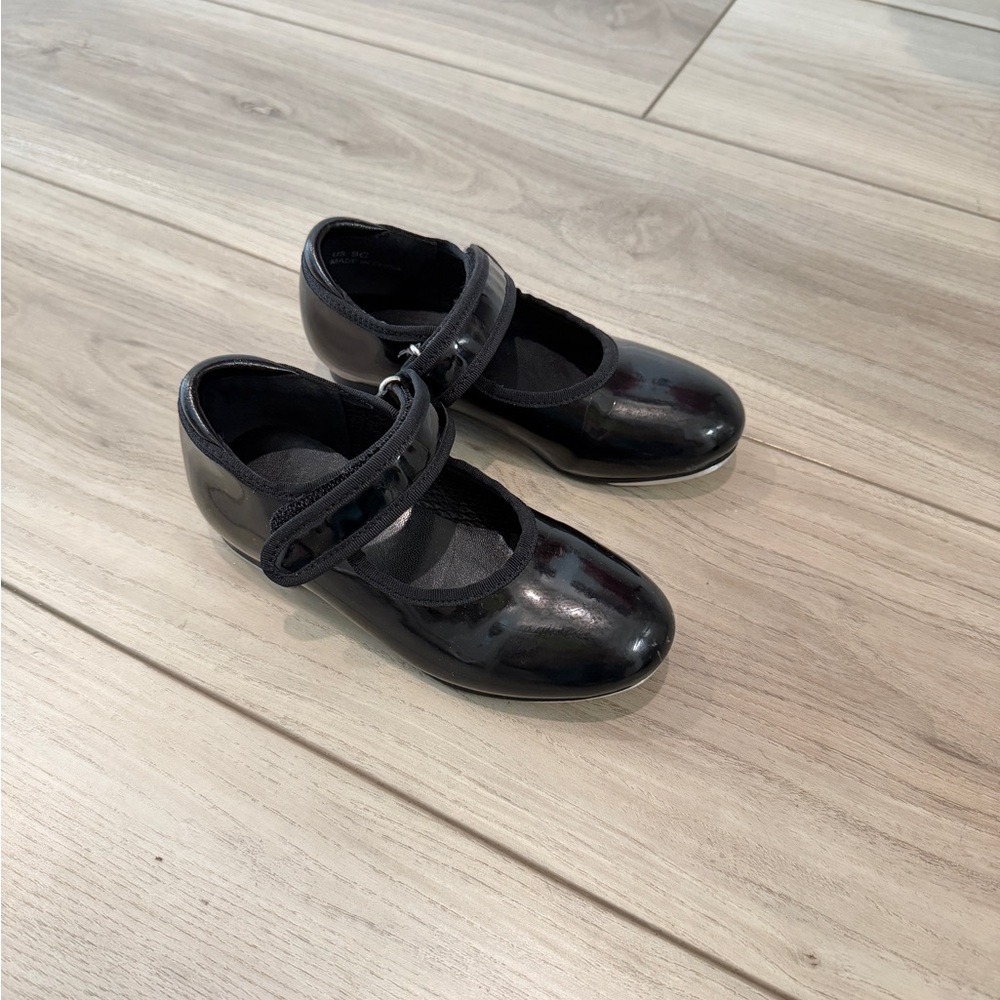 Black kid tap shoes